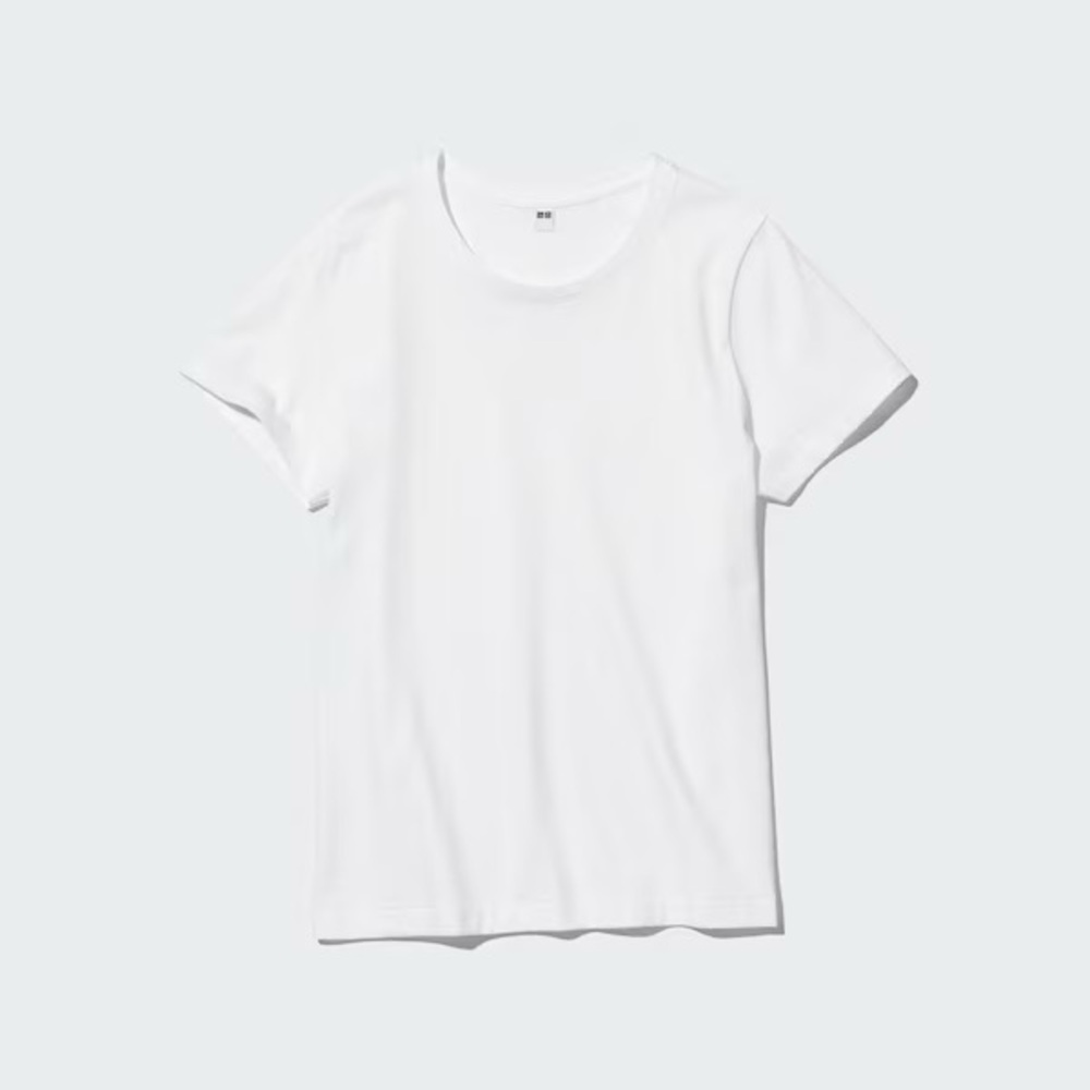 NWT Uniqlo Supima® Cotton Crew Neck Short-Sleeve T-Shirt XL in White